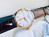 Buy Shop Tissot T Classic PR 100 Quartz White Dial Brown Leather Strap Watch for Men - T101.410.26.031.00 USA Online