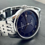 Buy Shop Tissot Le Locle Powermatic 80 Blue Dial Silver Steel Strap Watch For Men - T006.407.11.043.00 USA Online