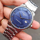 Buy Shop Tissot Luxury Powermatic 80 Blue Dial Silver Steel Strap Watch For Men - T086.407.11.041.00 USA Online