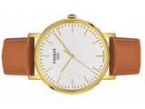Buy Shop Tissot T Classic Everytime White Dial Brown Leather Strap Watch For Men - T109.410.36.031.00 USA Online