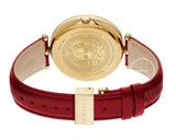 Buy Shop Versace Palazzo Empire Red Dial Red Leather Strap Watch for Women - VCO120017 USA Online