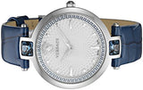Buy Shop Versace Olympo Gleam White Dial Green Leather Strap Watch for Women - VAN020016 USA Online
