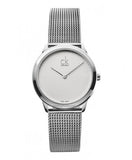 Buy Shop Calvin Klein Minimal White Dial Silver Mesh Bracelet Watch for Women - K3M2212Y USA Online