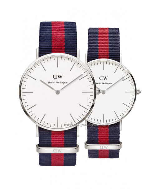 Buy Shop Daniel Wellington Classic Oxford White Dial Two Tone Nylon Strap Watch For Men - DW00100015 USA Online