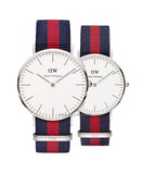 Buy Shop Daniel Wellington Classic Oxford White Dial Two Tone Nylon Strap Watch For Men - DW00100015 USA Online
