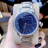 Buy Shop Burberry The Classic Blue Dial Silver Steel Strap Watch for Men - BU10007 USA Online