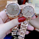 Buy Shop Burberry The City Rose Gold Dial Rose Gold Steel Strap Watch for Women - BU9039 USA Online