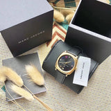 Buy Shop Marc Jacobs Mandy Black Dial Black Leather Strap Watch for Women - MJ1597 USA Online