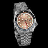 Buy Shop Seiko 5 Sports GMT Thong Sia Limited Edition Brown Dial Silver Steel Strap Watch for Men - SSK043K1 USA Online