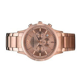 Buy Shop Emporio Armani Classic Rose Gold Chronograph Steel Strap Watch For Men - AR2452 USA Online