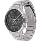 Buy Shop Tommy Hilfiger Chronograph Grey Dial Silver Steel Strap Watch for Men - 1710382 USA Online
