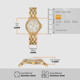Buy Shop Michael Kors Camile Analog White Dial Gold Steel Strap Watch for Women - MK4801 USA Online