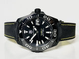Buy Shop Tag Heuer Aquaracer Calibre 5 Automatic Black Dial Black Nylon Strap Watch for Men - WAY218A.FC6362 USA Online