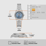 Buy Shop Emporio Armani Federica Three-Hand Date Blue Dial Silver Steel Strap Watch For Women - AR11593 USA Online