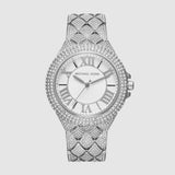 Buy Shop Michael Kors Camille Three-Hand Crystals Silver Dial Silver Steel Strap Watch for Women - MK4803 USA Online