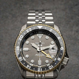 Buy Shop Seiko 5 Sports GMT US Special Edition Automatic Grey Dial Silver Steel Strap Watch For Men - SSK021K1 USA Online
