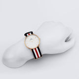 Buy Shop Daniel Wellington Classic Canterbury White Dial Two Tone Nylon Strap Watch For Men - DW00100002 USA Online