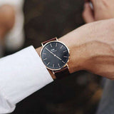 Buy Shop Daniel Wellington Bristol Black Dial Brown Leather Strap Watch For Men - DW00100125 USA Online