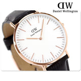 Buy Shop Daniel Wellington Classic Reading White Dial Black Leather Strap Watch For Men - DW00100014 USA Online