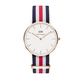 Buy Shop Daniel Wellington Classic Canterbury White Dial Two Tone NATO Strap Watch For Women - DW00100030 USA Online