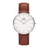 Buy Shop Daniel Wellington St Mawes White Dial Brown Leather Strap Watch For Men - DW00100052 USA Online