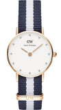 Buy Shop Daniel Wellington Classy Glasgow White Dial Two Tone Nylon Strap Watch For Women - DW00100066 USA Online