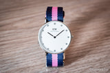 Buy Shop Daniel Wellington Classy Winchester White Dial Two Tone NATO Strap Watch For Women - DW00100081 USA Online