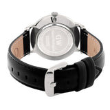 Buy Shop Daniel Wellington Dapper Sheffield White Dial Black Leather Strap Watch For Men - DW00100088 USA Online