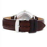 Buy Shop Daniel Wellington Dapper Bristol White Dial Brown Leather Strap Watch For Women - DW00100090 USA Online