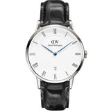 Buy Shop Daniel Wellington Dapper Reading White Dial Black Leather Strap Watch For Men - DW00100108 USA Online