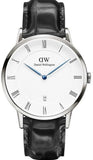 Buy Shop Daniel Wellington Dapper Reading White Dial Black Leather Strap Watch For Men - DW00100108 USA Online