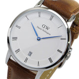 Buy Shop Daniel Wellington Dapper Durham Analog White Dial Brown Leather Strap Watch For Women - DW00100114 USA Online