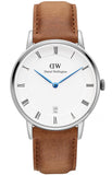 Buy Shop Daniel Wellington Dapper Durham Analog White Dial Brown Leather Strap Watch For Women - DW00100114 USA Online