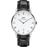 Buy Shop Daniel Wellington Dapper Reading Quartz White Dial Black Leather Strap Watch For Women - DW00100117 USA Online