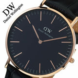 Buy Shop Daniel Wellington Classic Reading Black Dial Black Leather Strap Watch For Men - DW00100129 USA Online
