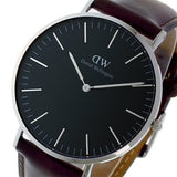 Buy Shop Daniel Wellington Classic Bristol Black Dial Brown Leather Strap Watch For Men - DW00100131 USA Online