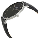Buy Shop Daniel Wellington Classic Reading Black Dial Black Leather Strap Watch For Men - DW00100135 USA Online