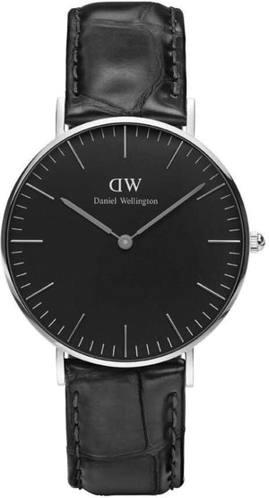 Buy Shop Daniel Wellington Classic Reading Black Dial Black Leather Strap Watch For Women - DW00100147 USA Online