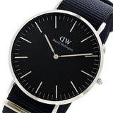 Buy Shop Daniel Wellington Classic Cornwall Black Dial Black Nylon Strap Watch For Women - DW00100149 USA Online