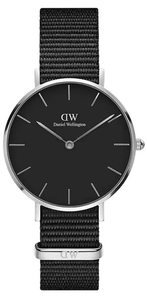 Buy Shop Daniel Wellington Classic Petite Cornwall Black Dial Black NATO Strap Watch For Women - DW00100216 USA Online