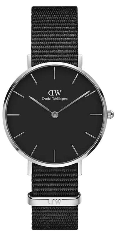 Buy Shop Daniel Wellington Classic Petite Cornwall Black Dial Black NATO Strap Watch For Women - DW00100216 USA Online