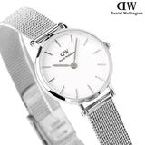 Buy Shop Daniel Wellington Classic Petite Sterling White Dial Silver Mesh Bracelet Watch for Women - DW00100442 USA Online