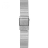Buy Shop Daniel Wellington Quadro Studio White Dial Silver Mesh Bracelet Watch For Women - DW00100521 USA Online