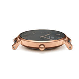 Buy Shop Daniel Wellington Classic Petite York Black Dial Brown Leather Strap Watch For Women - DW00100226 USA Online