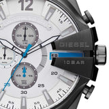 Buy Shop Diesel Mega Chief Chronograph White Dial Brown Leather Strap Watch For Men - DZ4280 USA Online