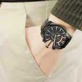 Buy Shop Diesel Mega Chief Chronograph Black Dial Black Steel Strap Watch For Men - DZ4309 USA Online