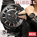 Buy Shop Diesel Mega Chief Chronograph Black Dial Black Steel Strap Watch For Men - DZ4309 USA Online