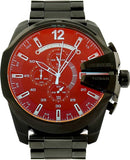 Buy Shop Diesel Mega Chief Chronograph Black Dial Black Steel Strap Watch For Men - DZ4318 USA Online
