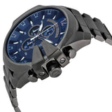 Buy Shop Diesel Mega Chief Chronograph Blue Dial Black Steel Strap Watch For Men - DZ4329 USA Online