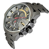 Buy Shop Diesel Mega Chief Chronograph Grey Dial Grey Steel Strap Watch For Men - DZ4421 USA Online